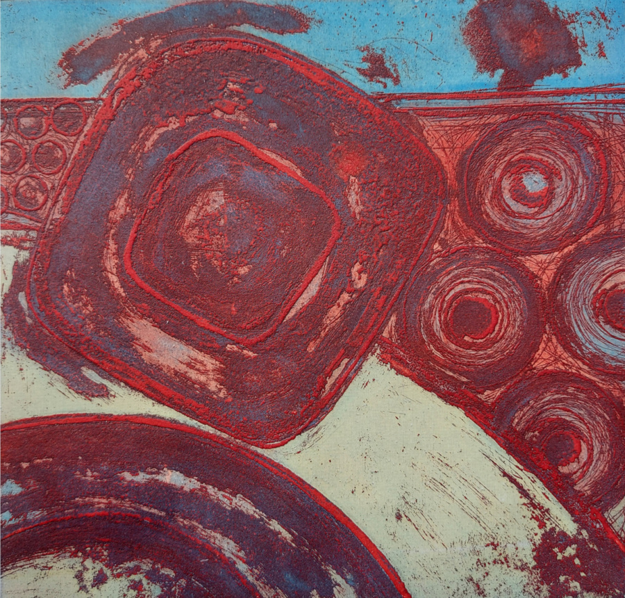 Abstract Viscosity Printed Etching