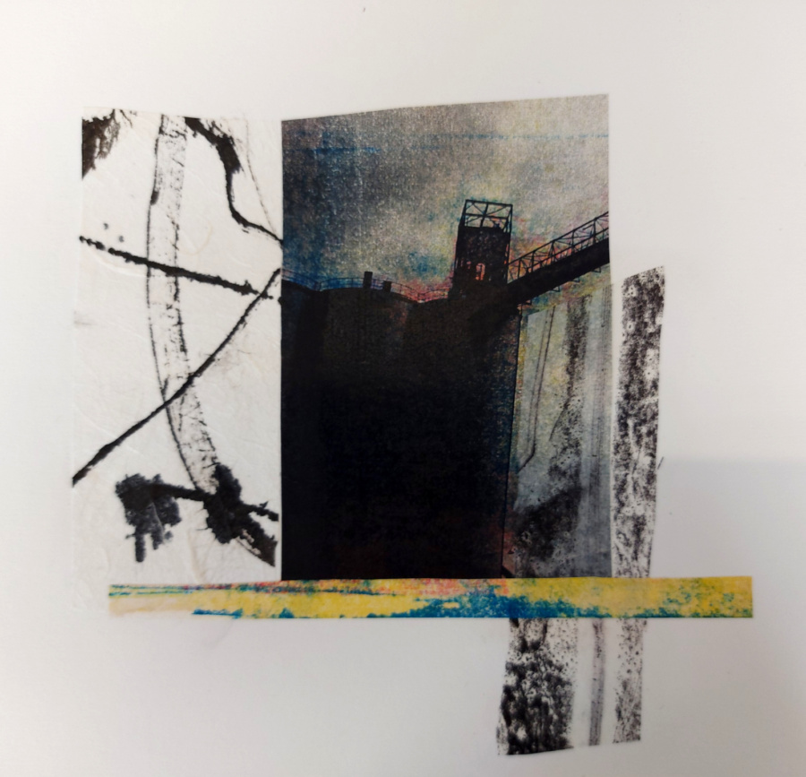 Print/Collage Docks inspired