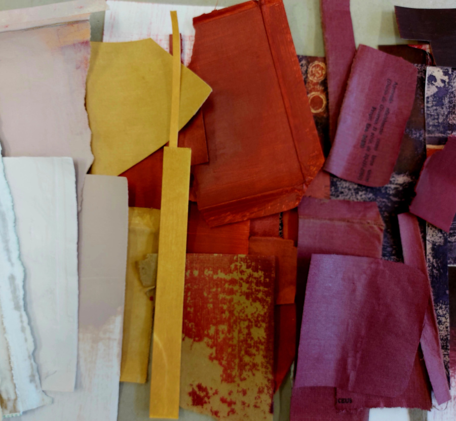 Collage Papers of different tones